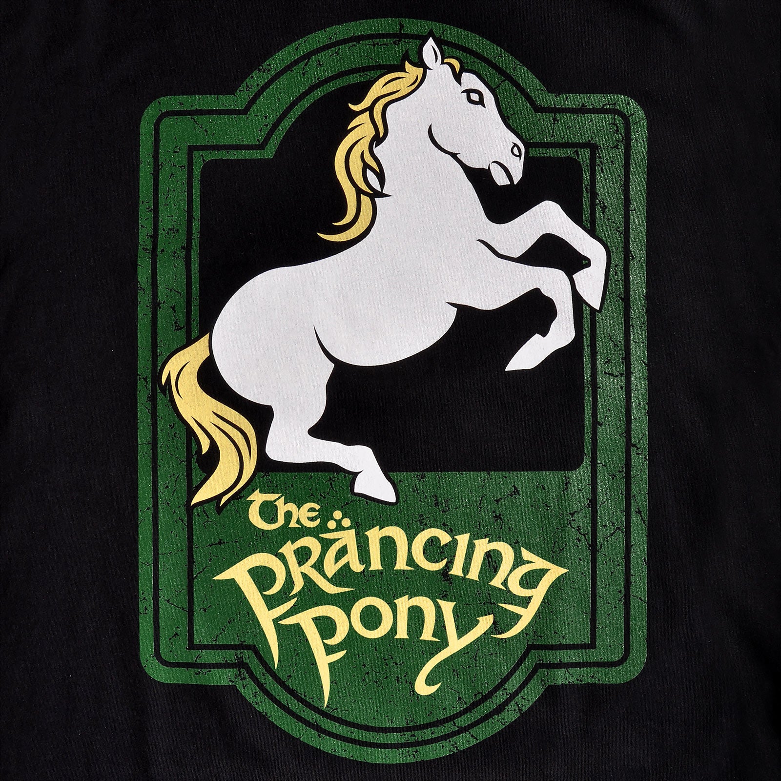 Immagine del prodotto Il Signore degli Anelli - T-shirt nera con logo del Pony Saltellante
