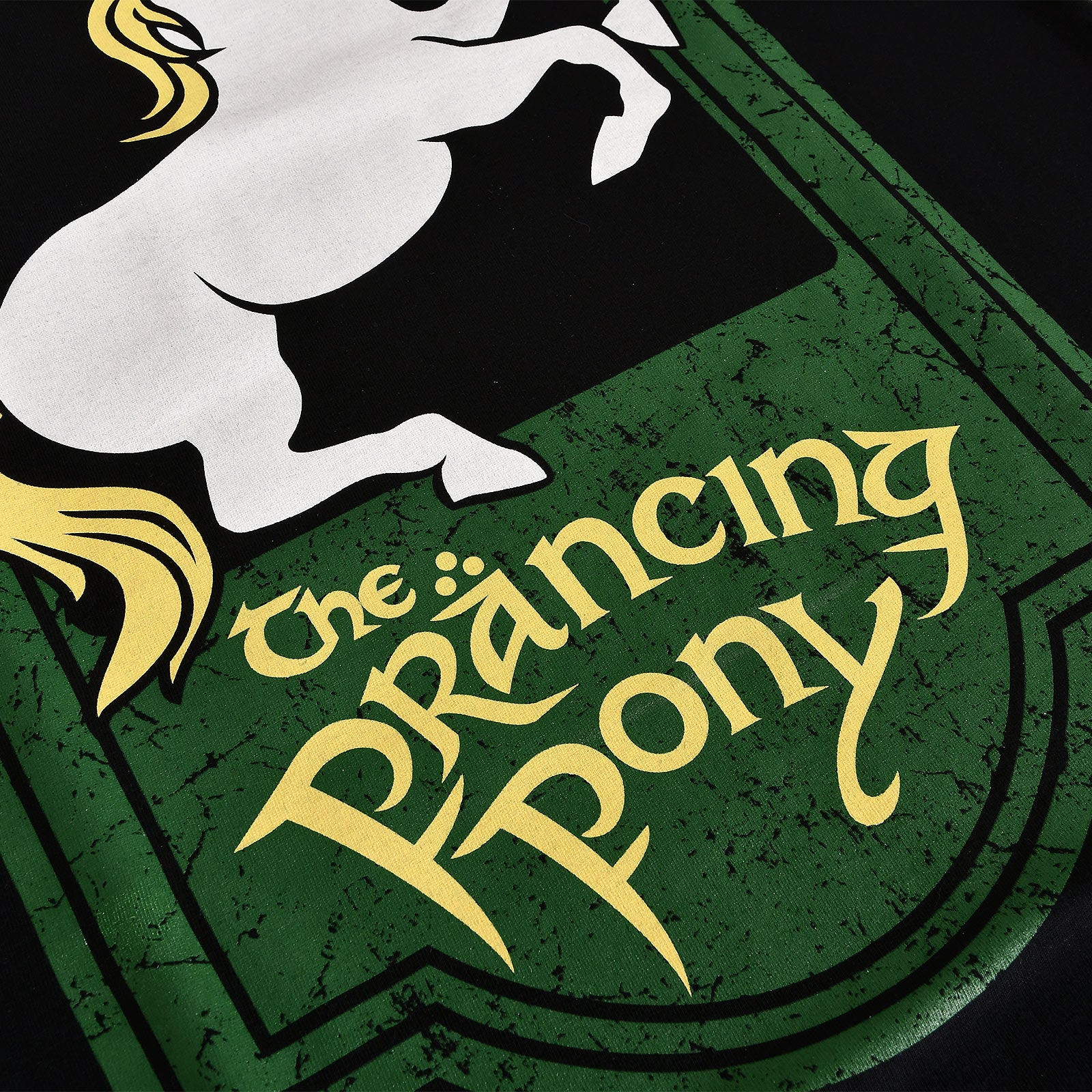 Immagine del prodotto Il Signore degli Anelli - T-shirt nera con logo del Pony Saltellante
