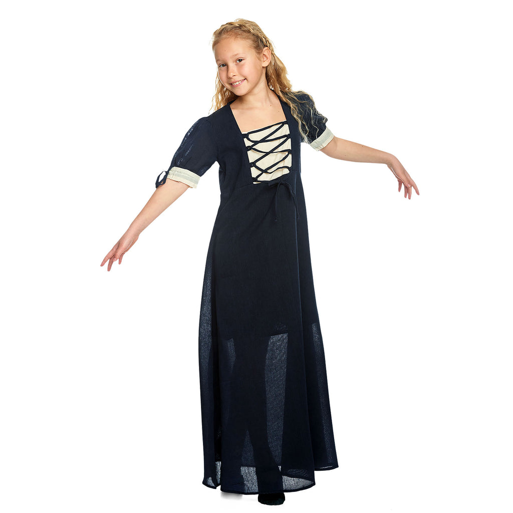 Immagine del prodotto Abito estivo medievale per bambini blu beige