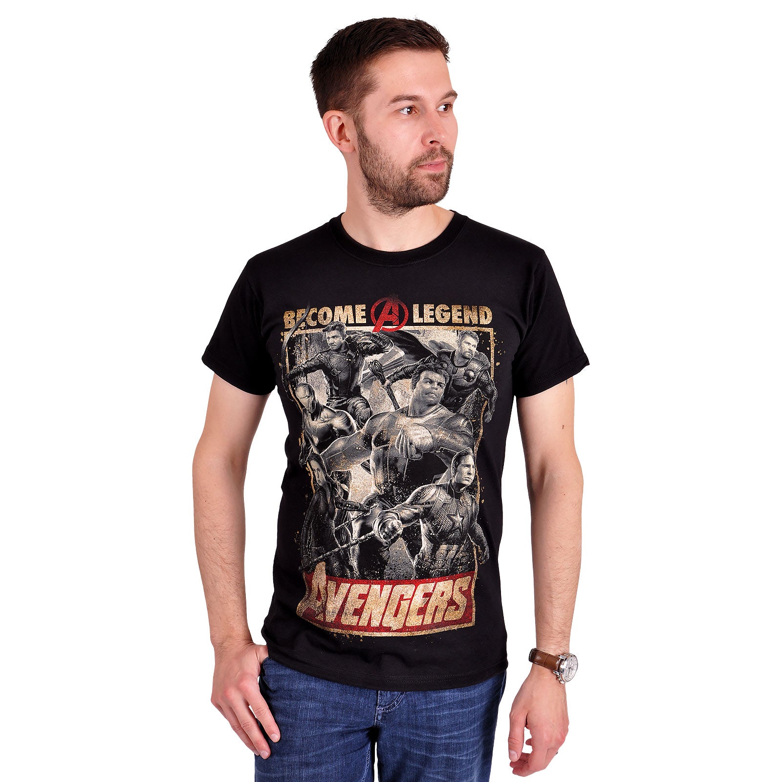 Immagine del prodotto Avengers - T-shirt nera con poster Become A Legend