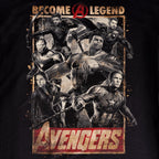 Immagine del prodotto Avengers - T-shirt nera con poster Become A Legend