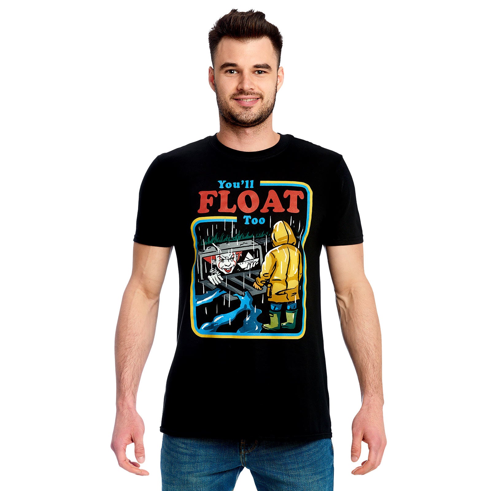 Immagine del prodotto Stephen Kings IT - You'll Float Too T-shirt comica nera