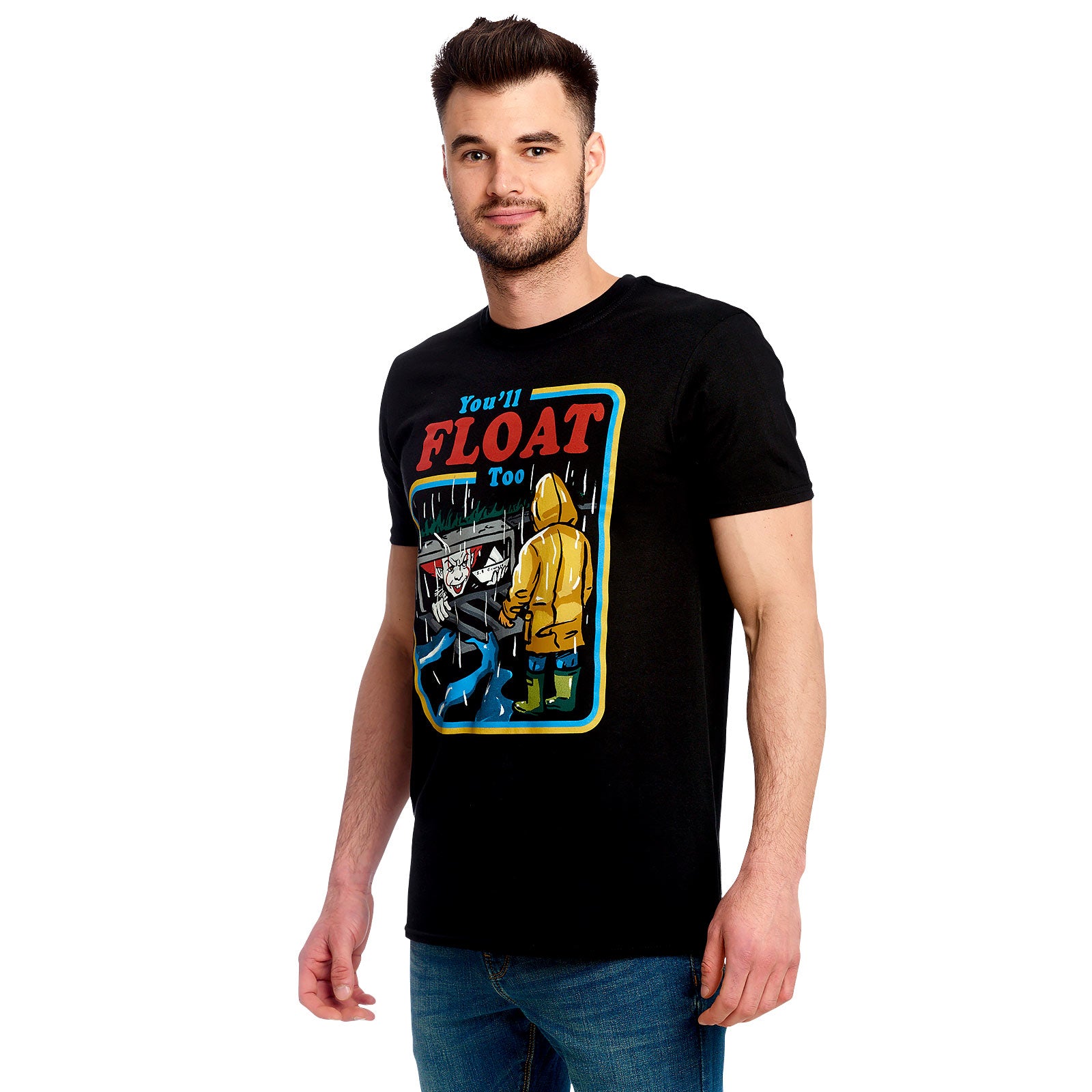 Immagine del prodotto Stephen Kings IT - You'll Float Too T-shirt comica nera