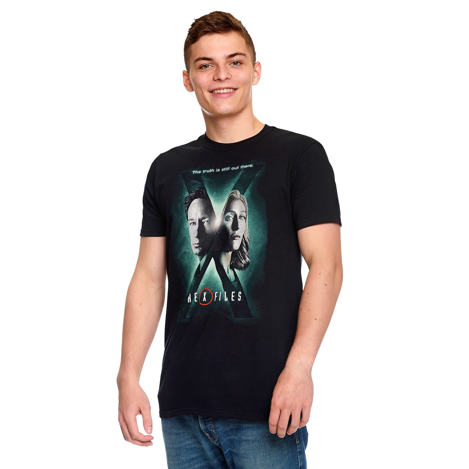 Immagine del prodotto Maglietta nera con poster della stagione 10 di X-Files