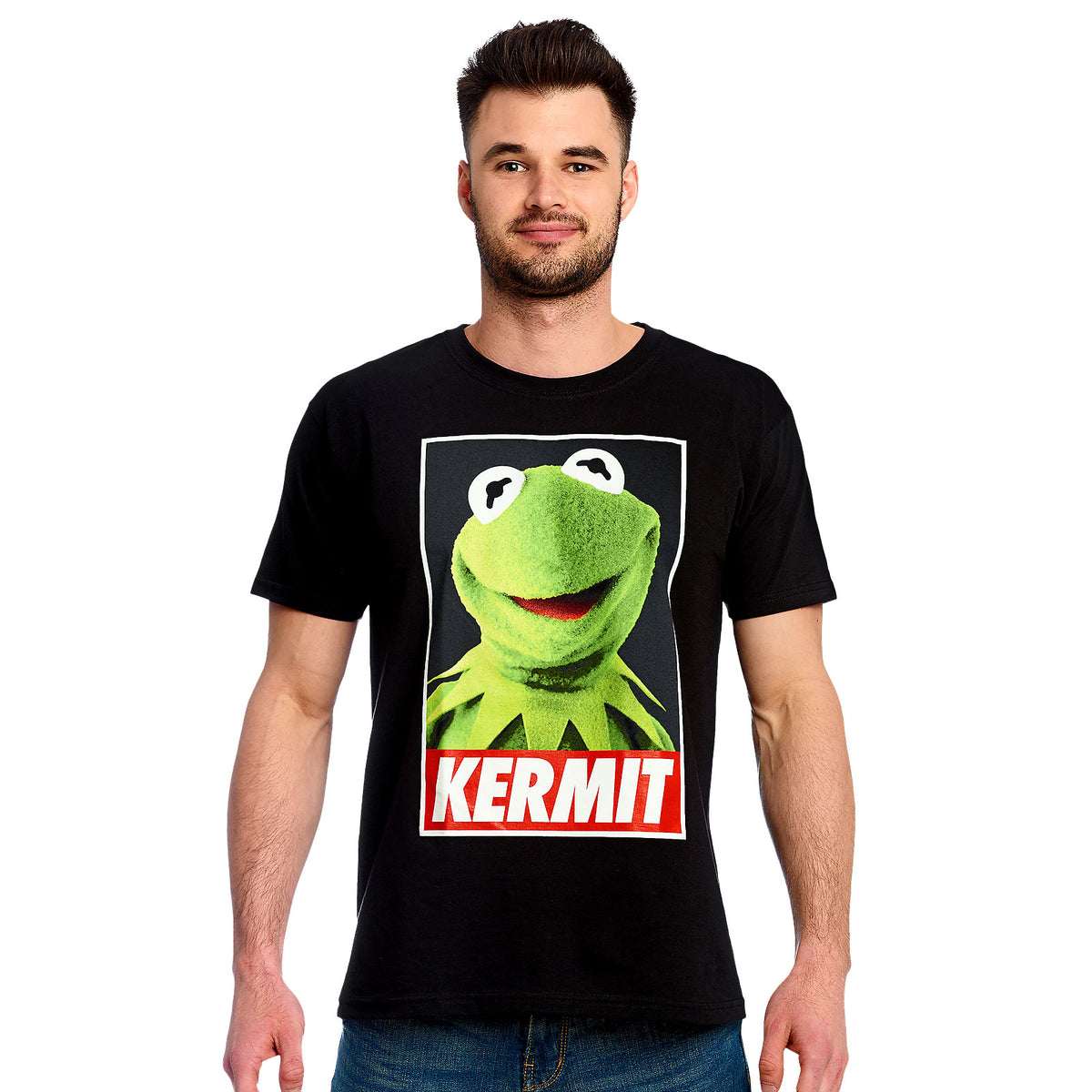 Immagine del prodotto Muppets - T-shirt nera con poster di Kermit