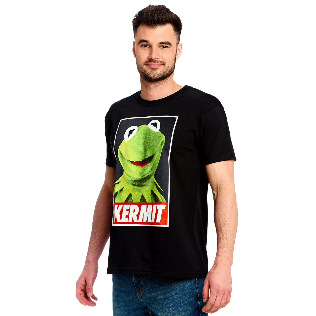 Immagine del prodotto Muppets - T-shirt nera con poster di Kermit