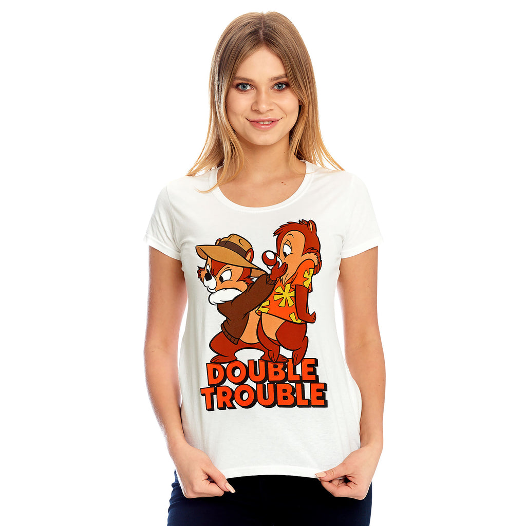 Immagine del prodotto Chip e Dale - Maglietta da donna Double Trouble bianca