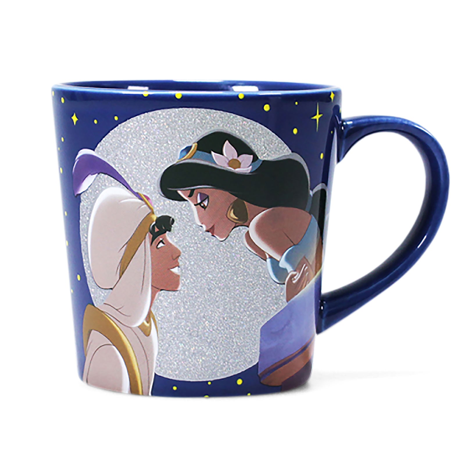 Immagine del prodotto Tazza di Aladdin e Jasmine con glitter