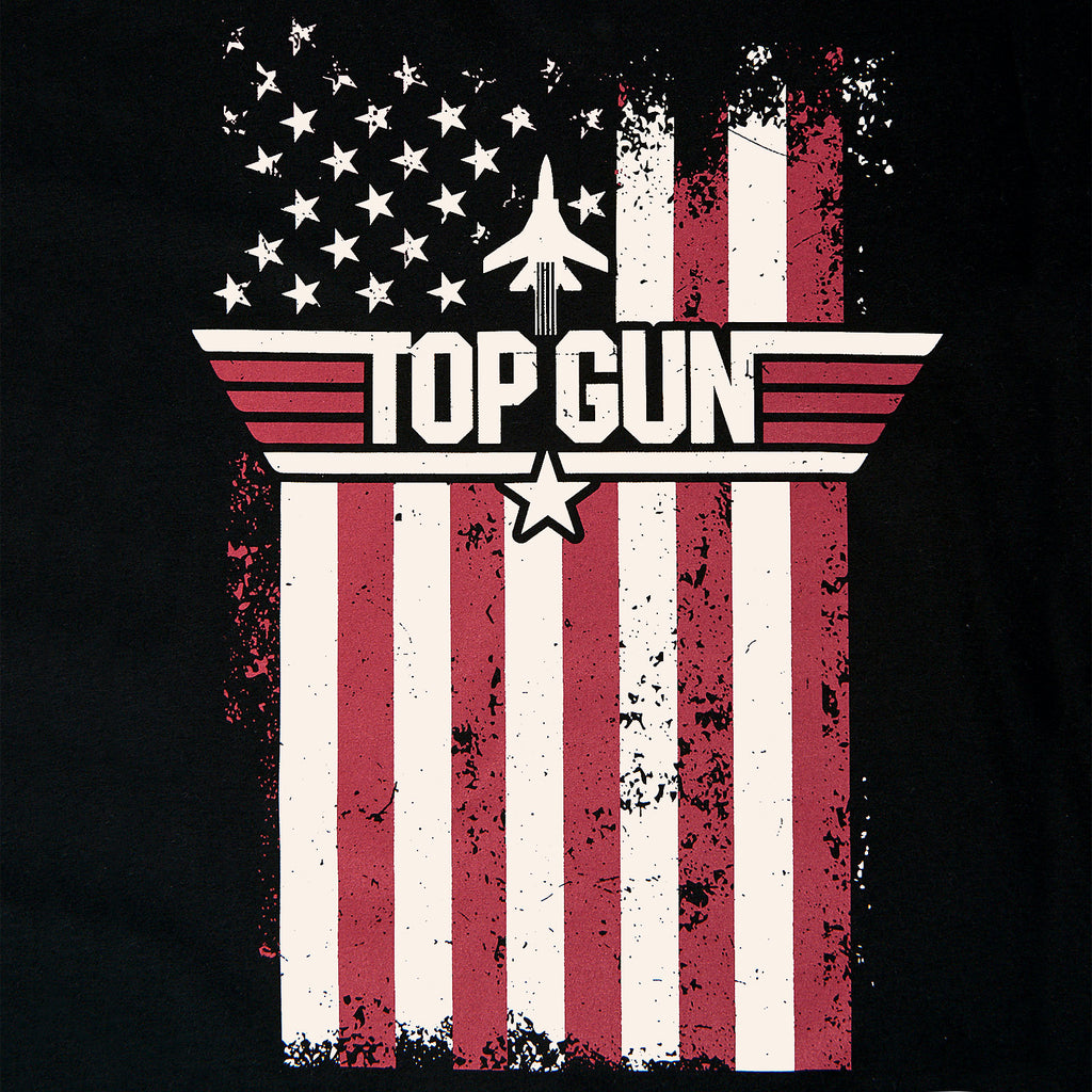 Product image Top Gun - Distressed Flag T-Shirt Black