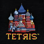 Immagine del prodotto Tetris - Maglietta nera con schermata del titolo del quadrato rosso