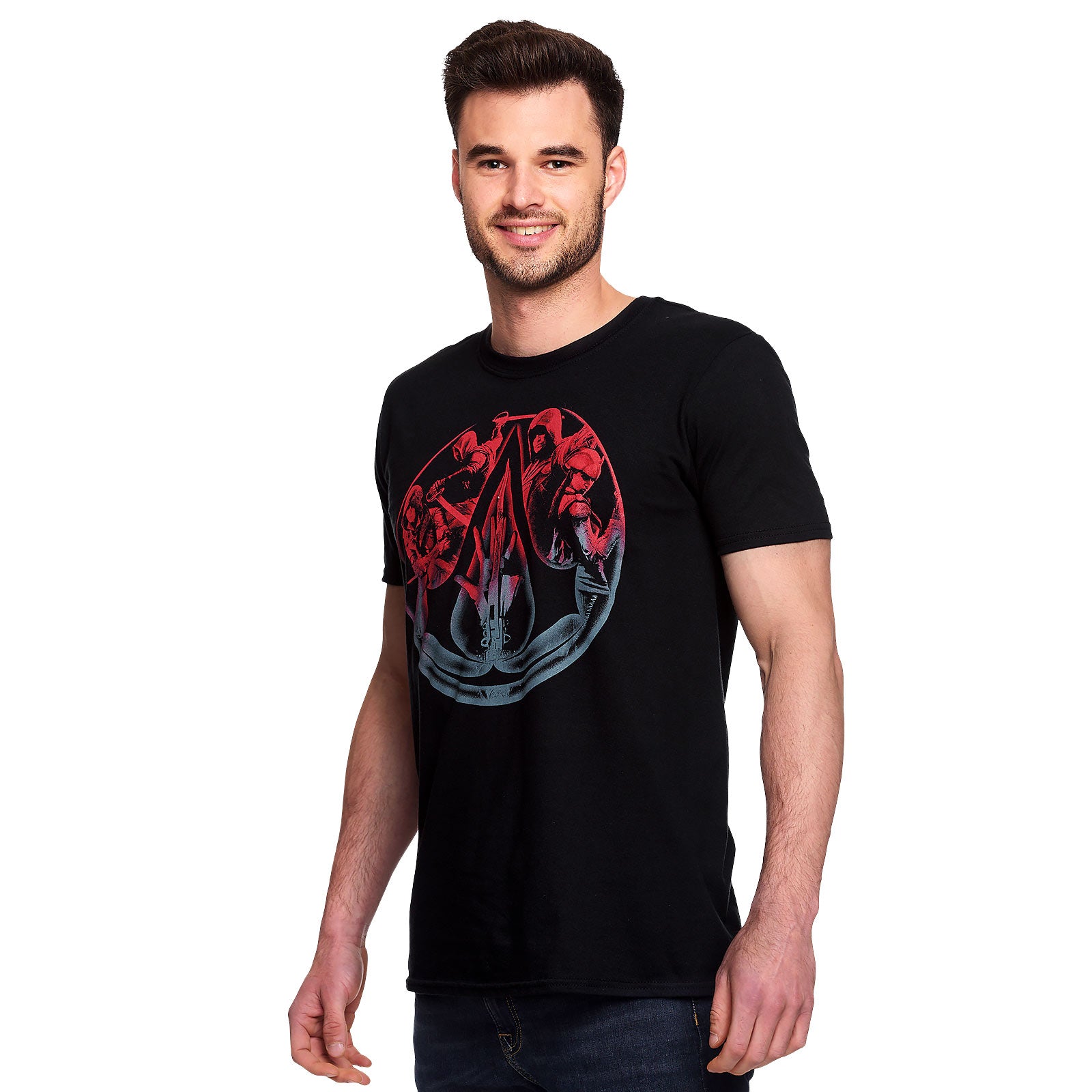 Immagine del prodotto Assassins Creed - Personaggi & Hidden Blade T-shirt nera