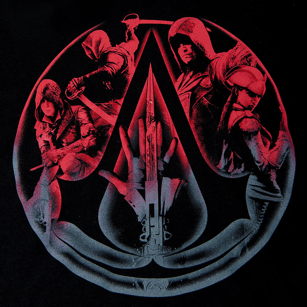 Immagine del prodotto Assassins Creed - Personaggi & Hidden Blade T-shirt nera