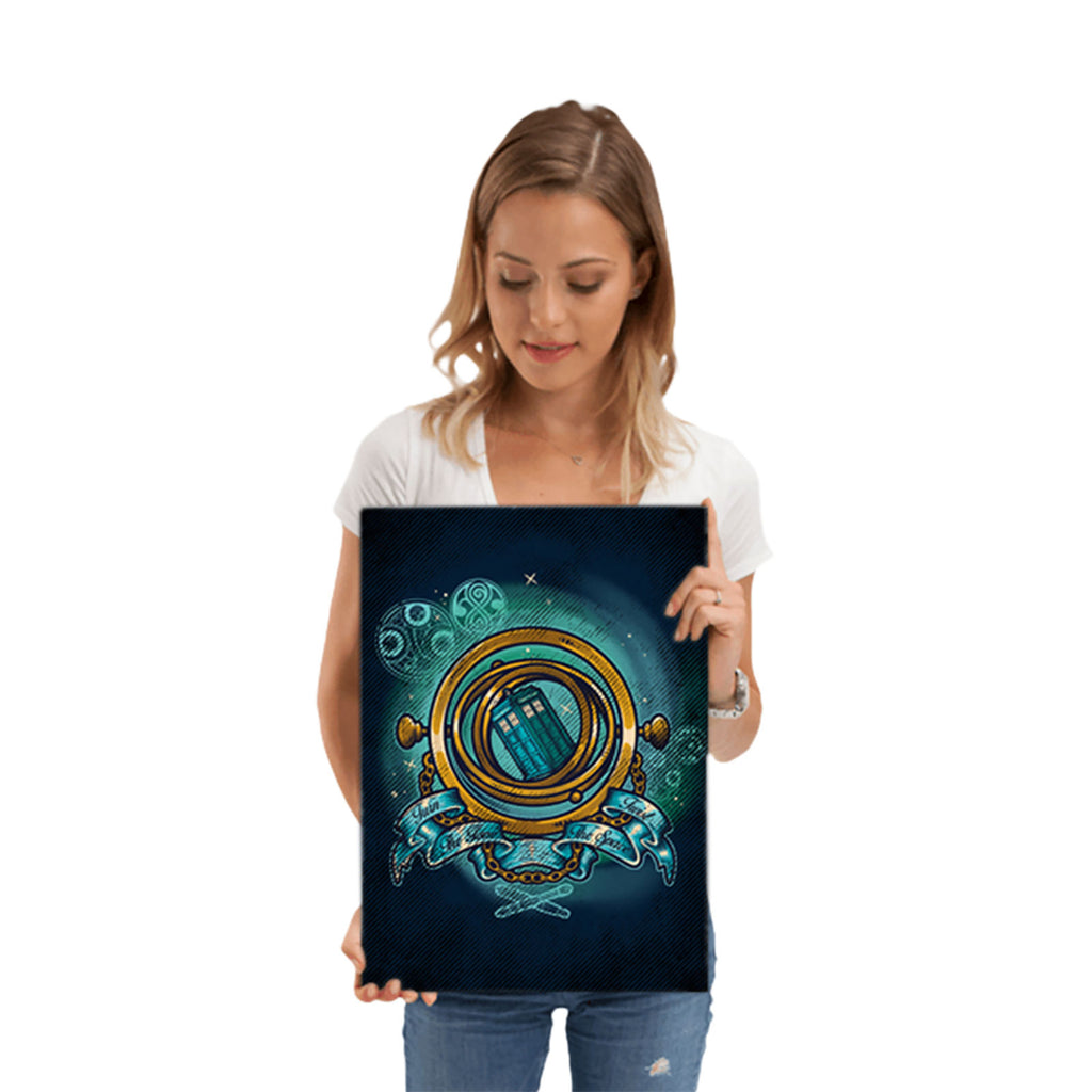 Immagine del prodotto Poster in metallo Turn Time Twist Space per fan di Doctor Who