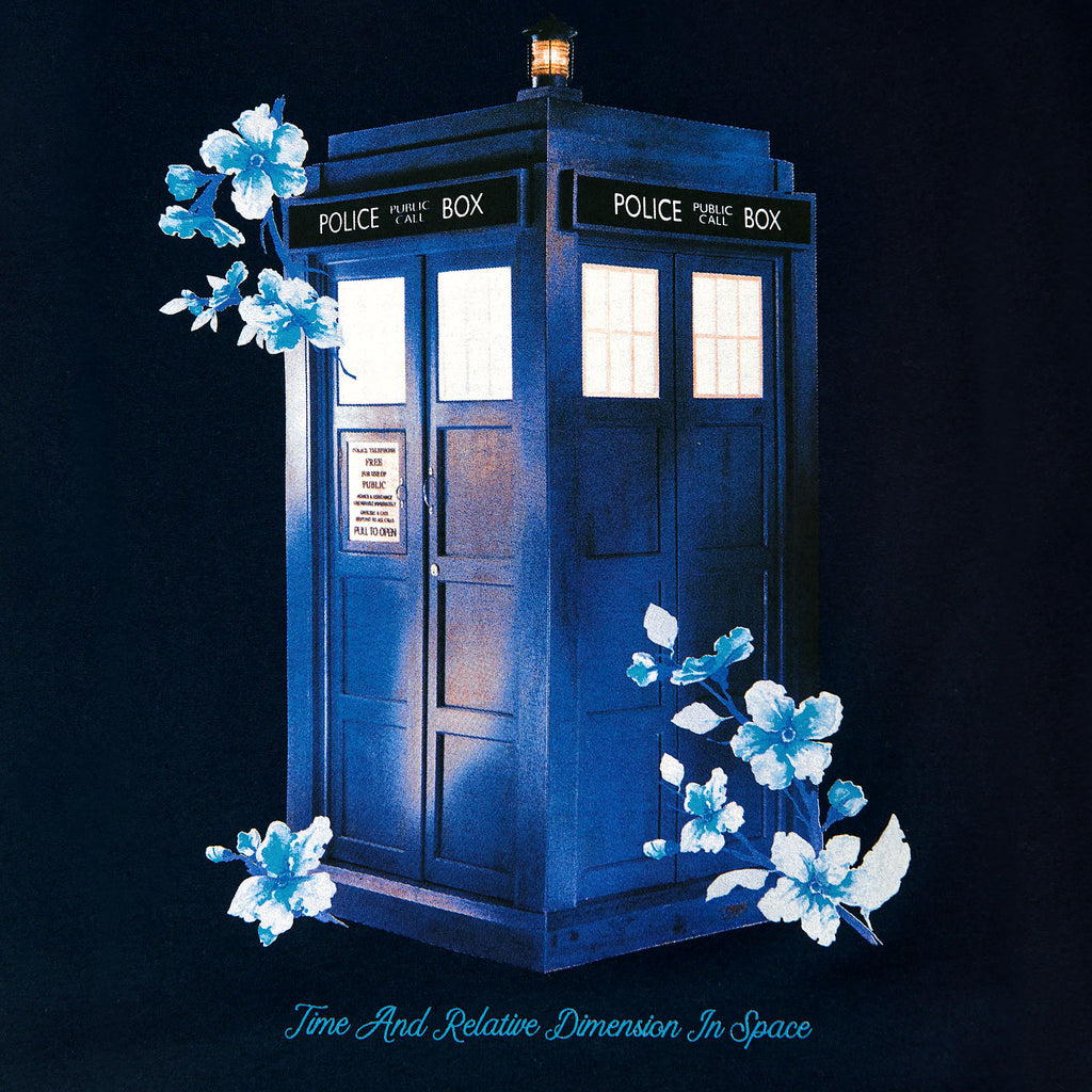 Immagine del prodotto Doctor Who - T-shirt Tardis floreale da donna blu