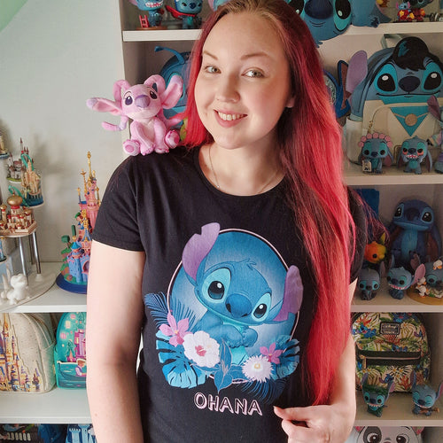 Immagine del prodotto Lilo & Stitch - Maglietta Ohana da donna nera