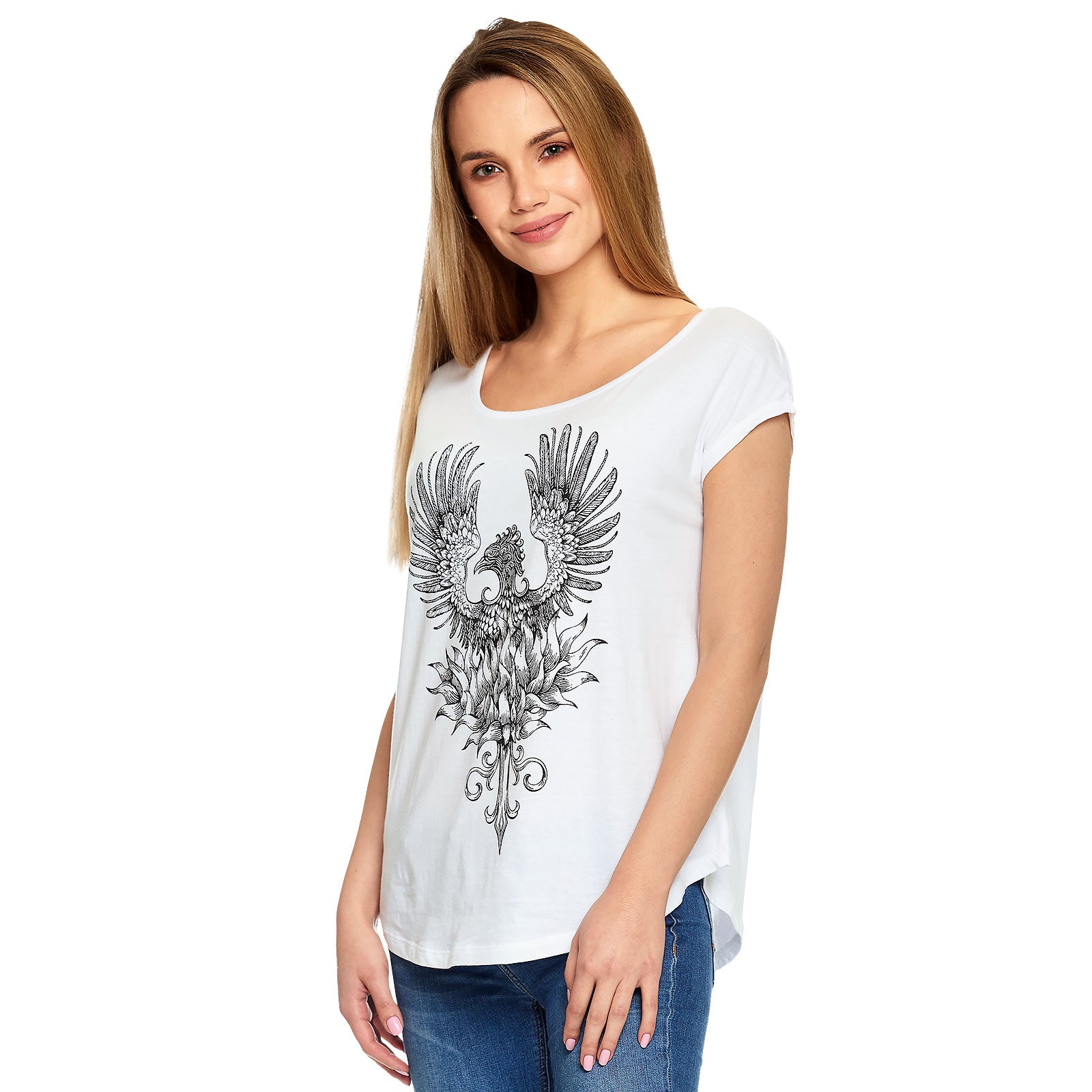 Immagine del prodotto Harry Potter - T-shirt da donna Fenice bianca