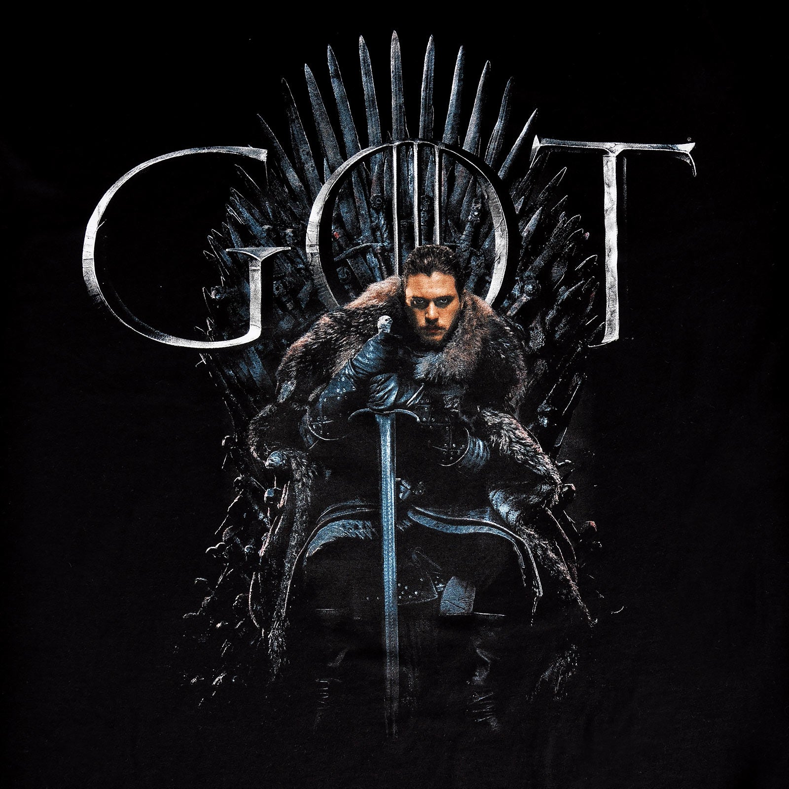 Immagine del prodotto Game of Thrones - T-shirt nera Jon Snow For The Throne