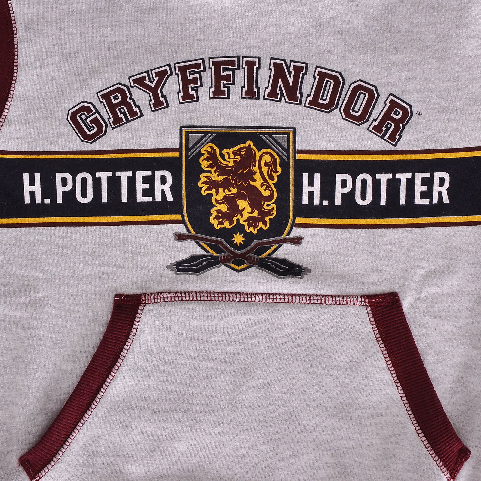 Immagine del prodotto Harry Potter - Gryffindor Felpa con cappuccio per bambini grigio-rosso