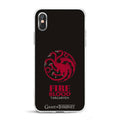 Immagine del prodotto Game of Thrones - Custodia per iPhone X / XS in silicone nero con stemma Targaryen