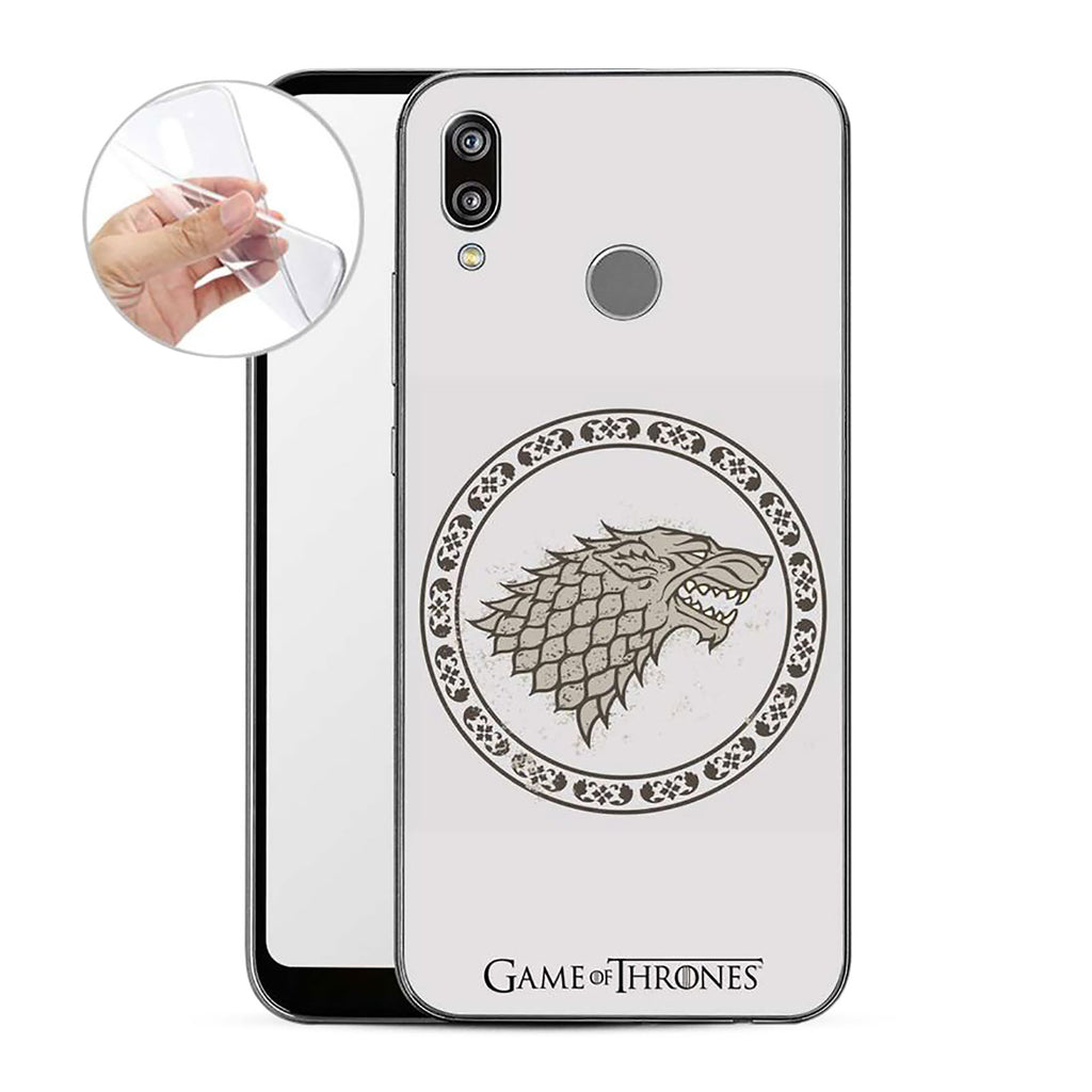 Immagine del prodotto Game of Thrones - Stark Crest Huawei P20 Lite Cover per telefono in silicone bianco