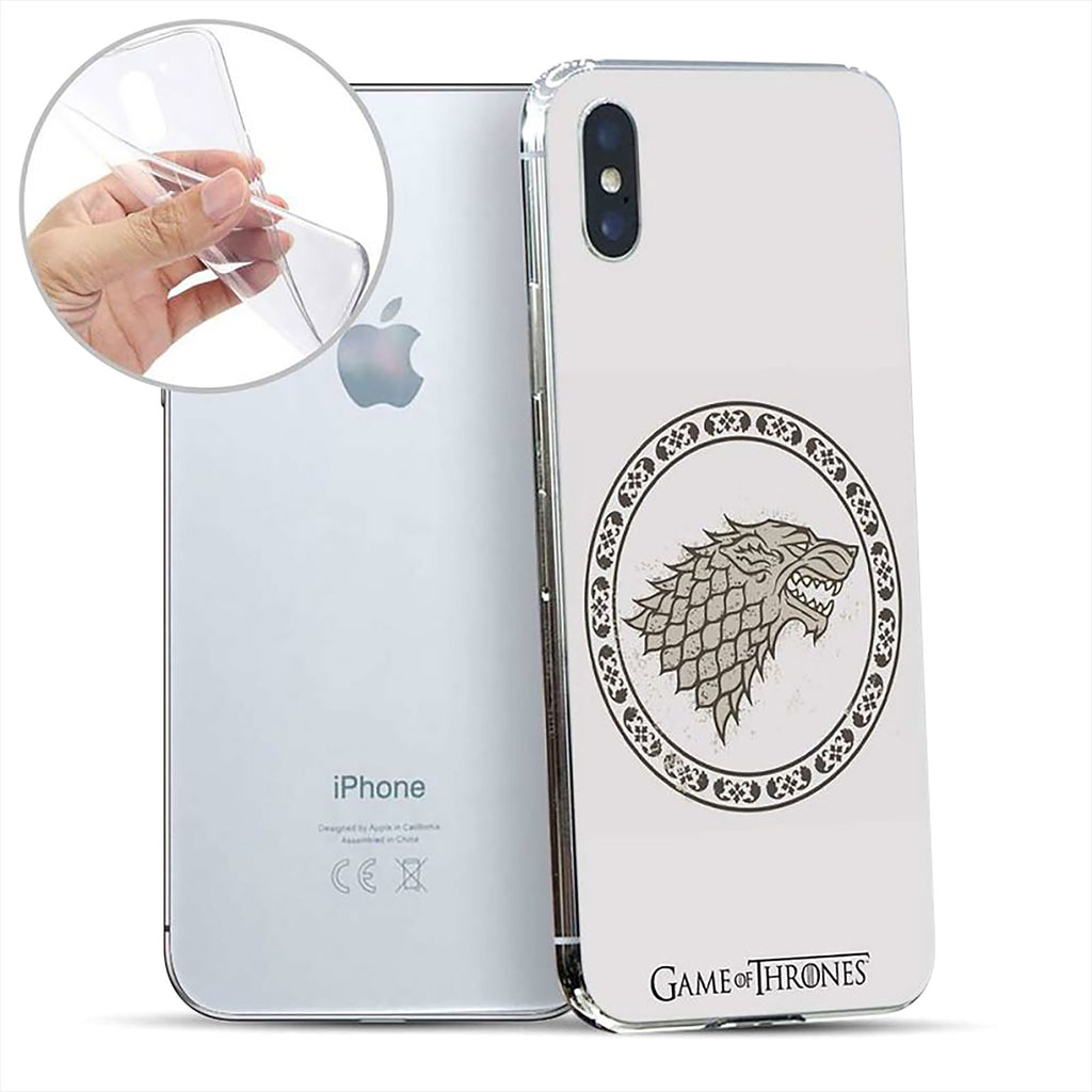 Immagine del prodotto Game of Thrones - Stark Stemmi Custodia in silicone bianco per iPhone X / XS