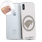 Immagine del prodotto Game of Thrones - Stark Stemmi Custodia in silicone bianco per iPhone X / XS