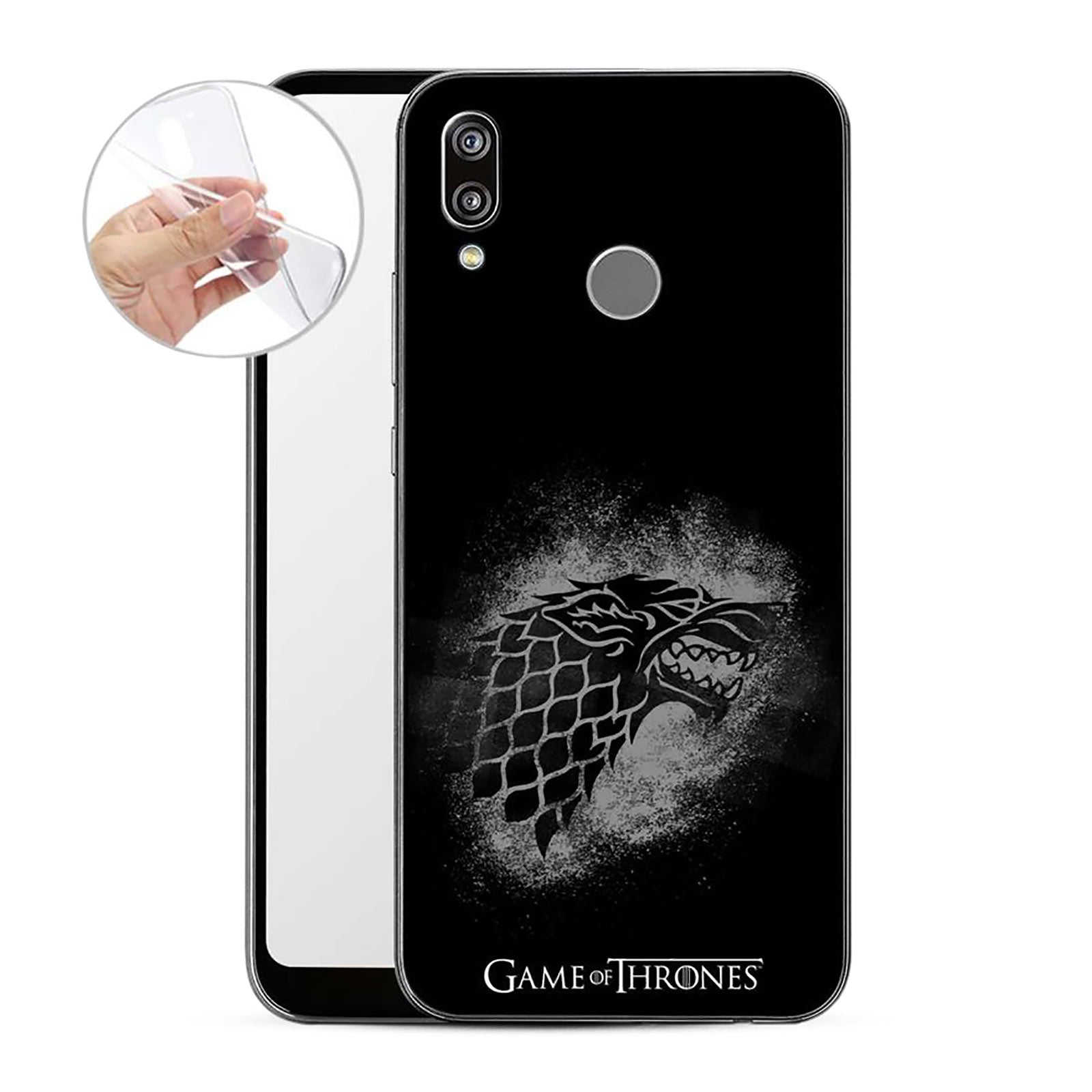 Immagine del prodotto Game of Thrones - The North Remembers Cover in silicone nera per Huawei P20 Lite