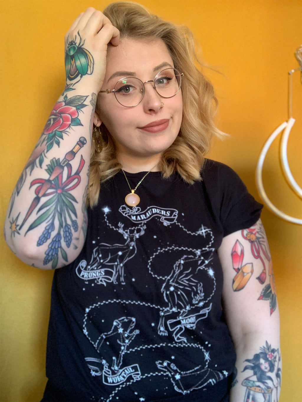 Immagine del prodotto Harry Potter - T-shirt Astrologia dei Malandrini nera
