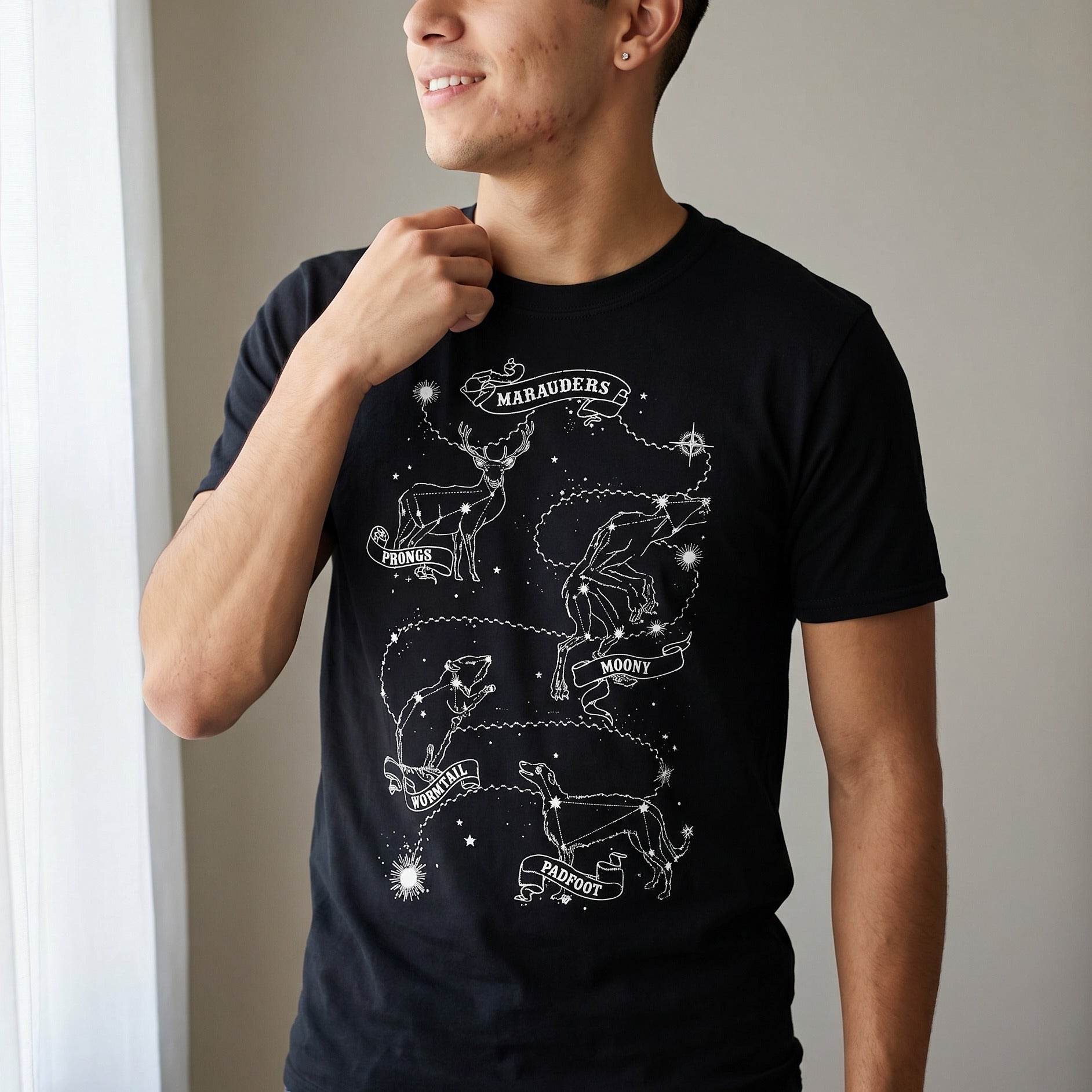 Immagine del prodotto Harry Potter - T-shirt Astrologia dei Malandrini nera