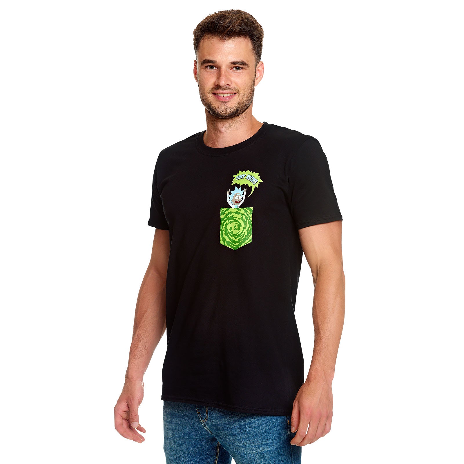 Immagine del prodotto Rick e Morty - T-shirt Tiny Pocket Rick nera