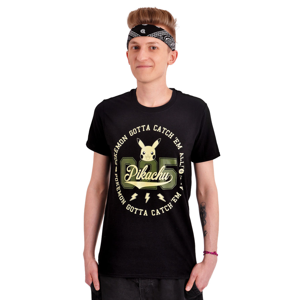 Product image Pokemon - Pikachu No. 025 T-Shirt Black