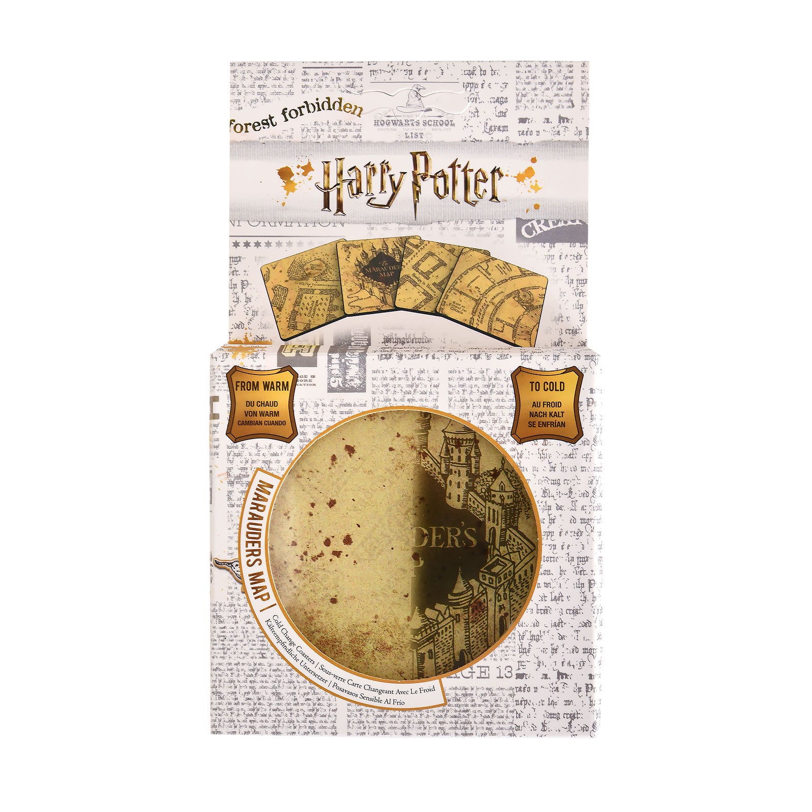 Immagine del prodotto Harry Potter - Mappa del Malandrino Sottobicchieri con effetto freddo Set di 4