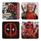 Immagine del prodotto Set di 4 sottobicchieri 3D di Deadpool