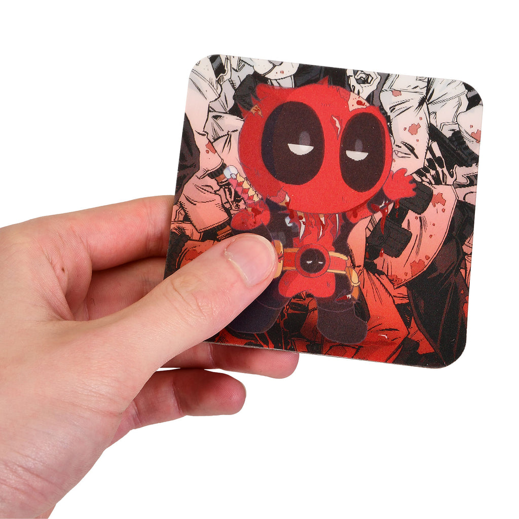 Immagine del prodotto Set di 4 sottobicchieri 3D di Deadpool