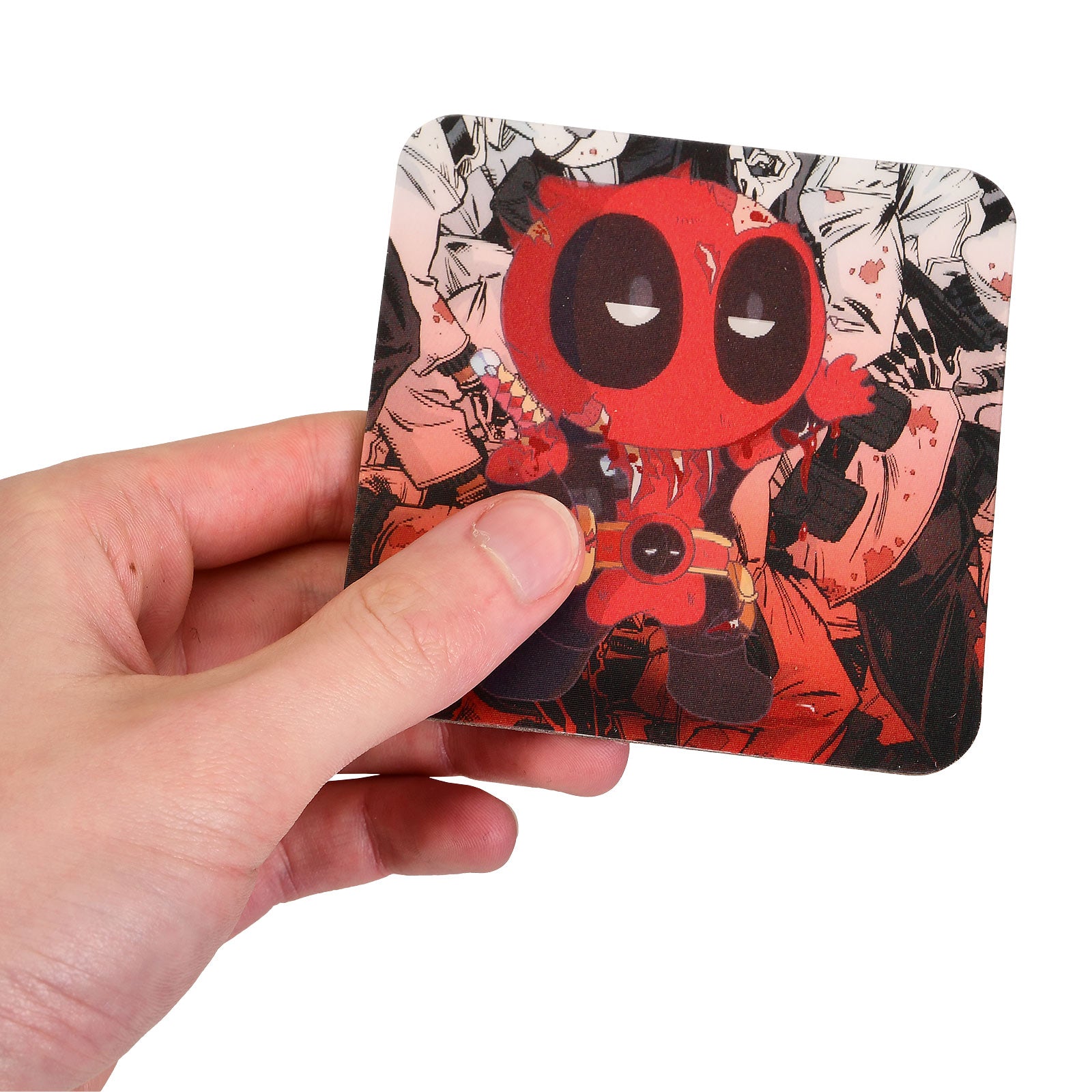 Immagine del prodotto Set di 4 sottobicchieri 3D di Deadpool