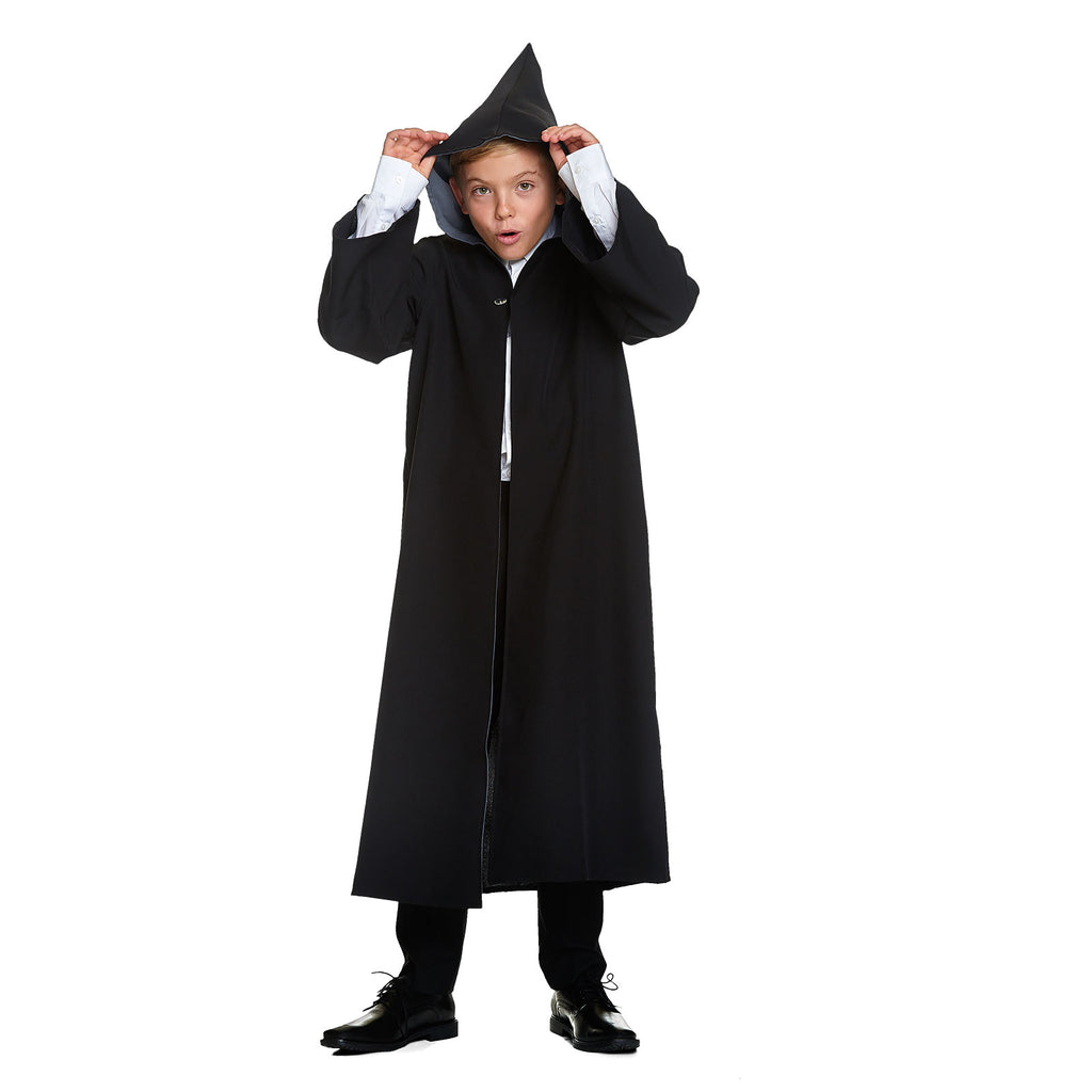 Immagine del prodotto Costume da mago per bambini con cappuccio per fan di Harry Potter