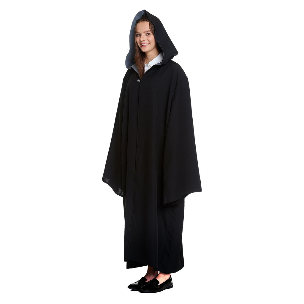 Immagine del prodotto Costume da mago con mantello con cappuccio per fan di Harry Potter
