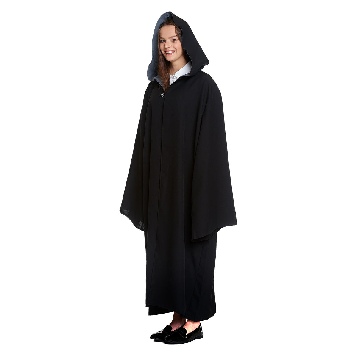 Immagine del prodotto Costume da mago con mantello con cappuccio per fan di Harry Potter