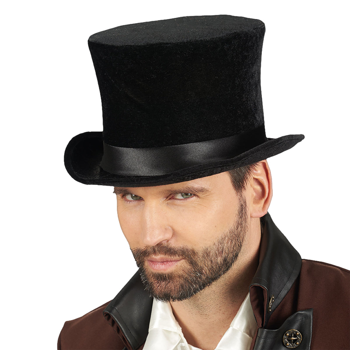 Immagine del prodotto Elegante Cilindro di Velluto con Fascia di Raso Nero