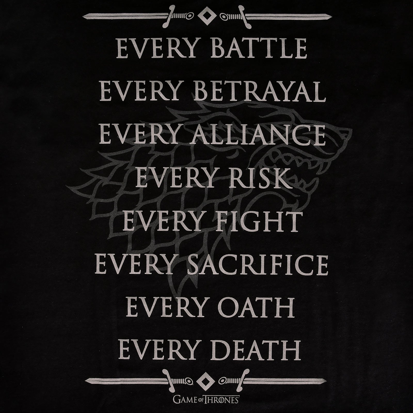Product image Stark For The Throne T-Shirt black - Game of Thrones