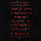 Immagine del prodotto Maglietta nera Targaryen For The Throne - Il Trono di Spade