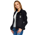 Immagine del prodotto Harry Potter - Mappa del Malandrino Giacca di jeans da donna nera