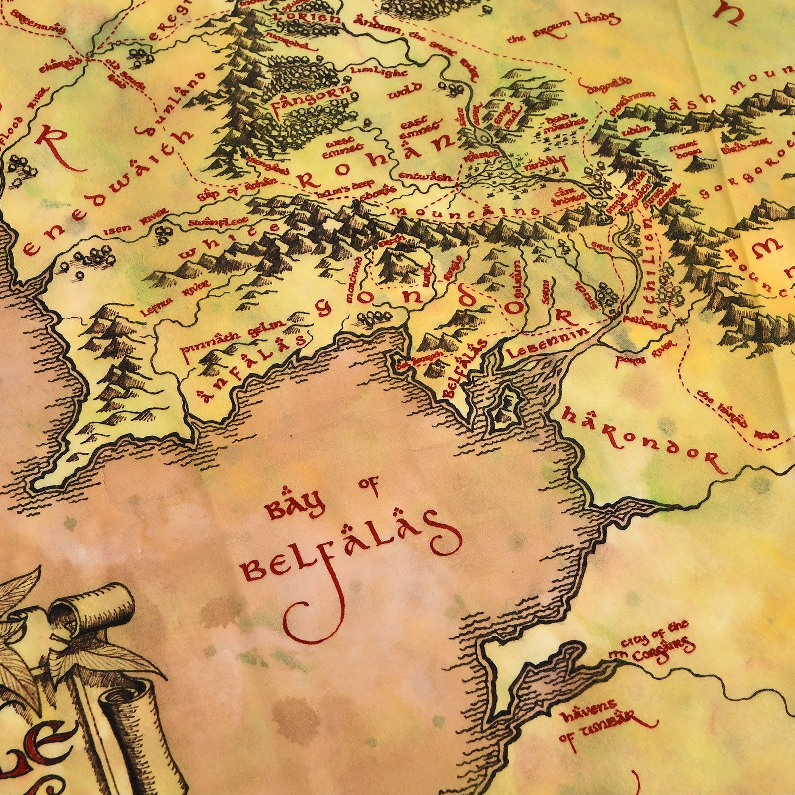 Immagine del prodotto Il Signore degli Anelli - Grembiule con mappa della Terra di Mezzo e guanto da forno