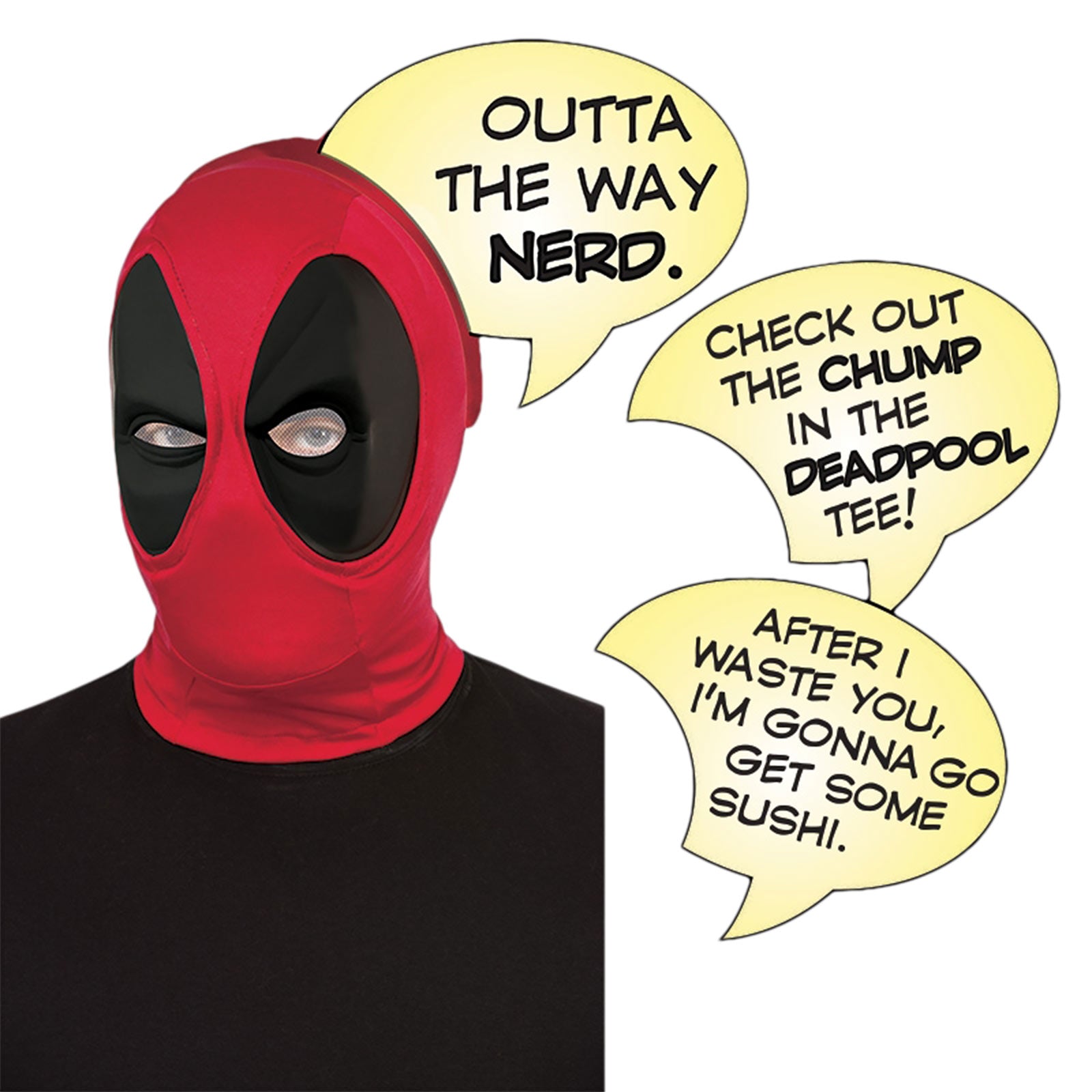 Product image Deadpool - Mask with Speech Bubbles