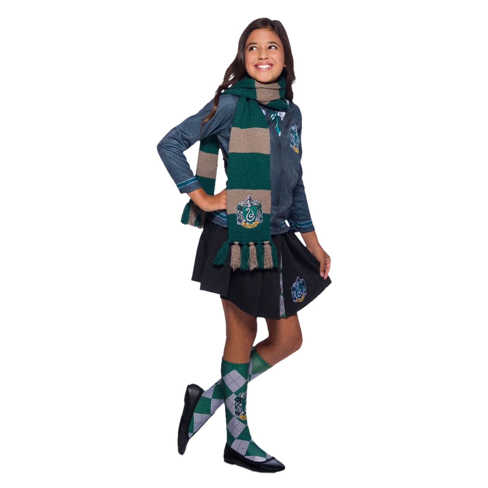 Immagine del prodotto Harry Potter - Sciarpa di maglia con stemma di Serpeverde