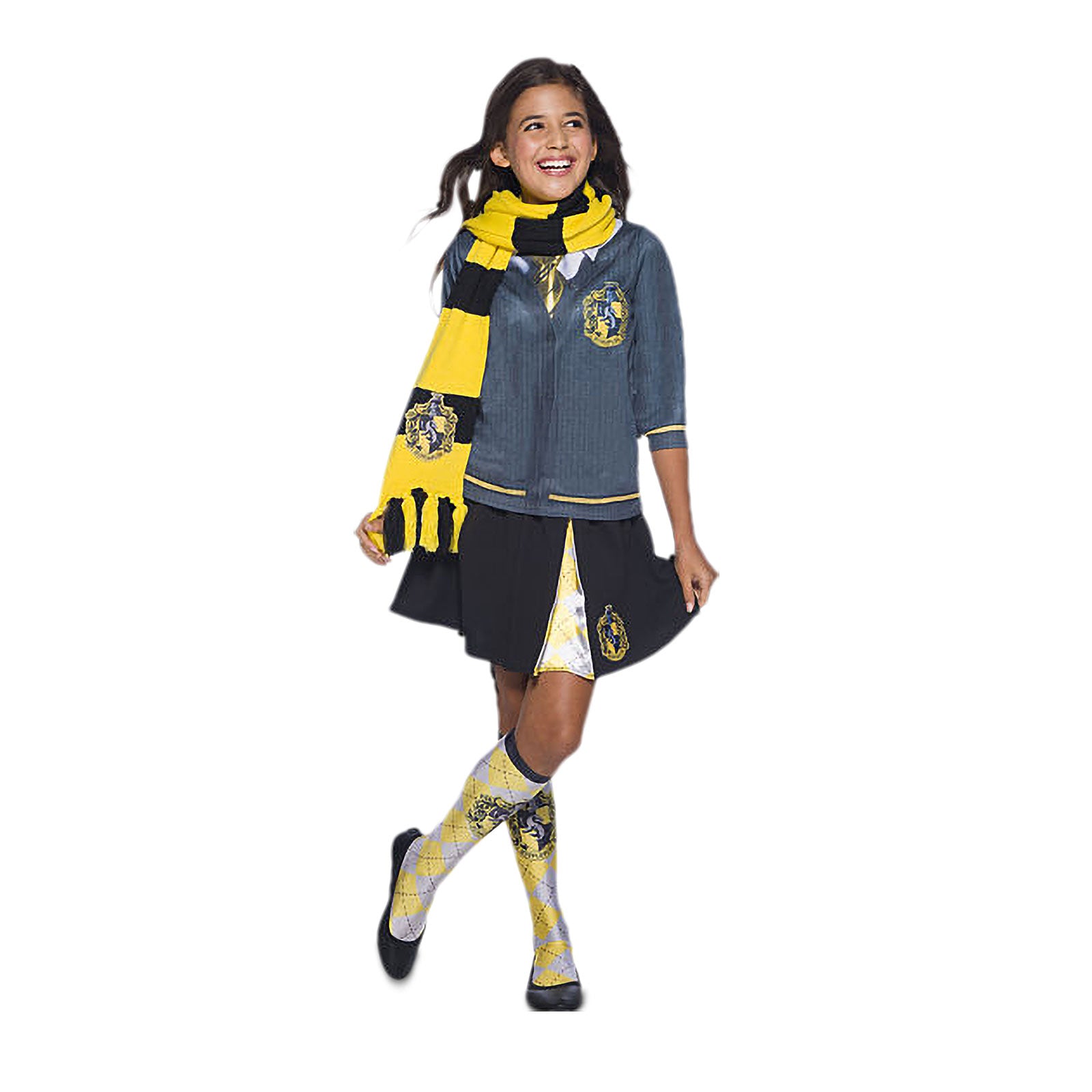 Immagine del prodotto Harry Potter - Sciarpa di maglia con stemma di Hufflepuff