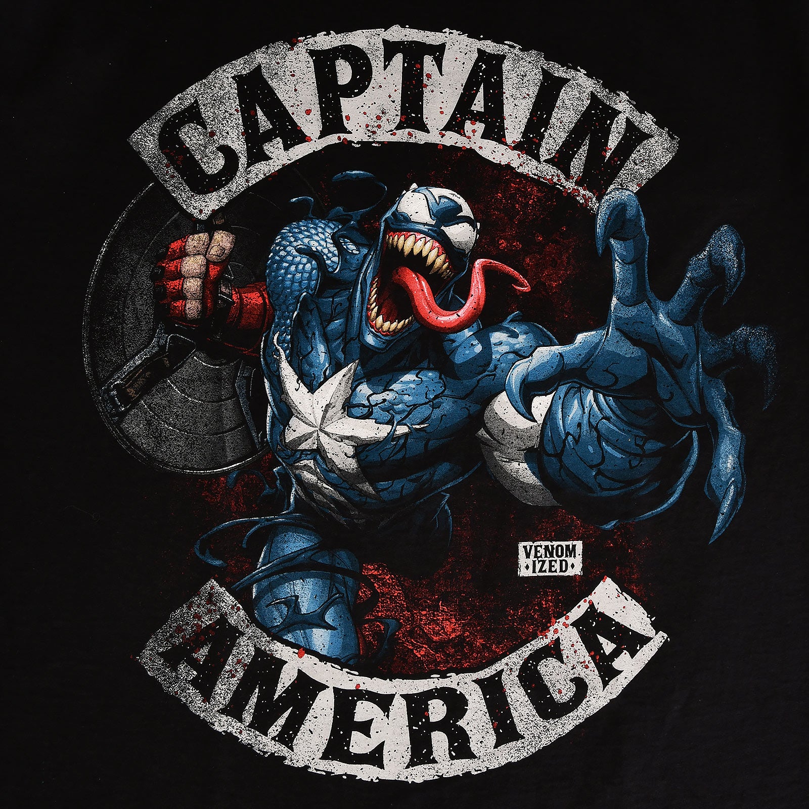 Immagine del prodotto Captain America - T-Shirt Venomizzata nera