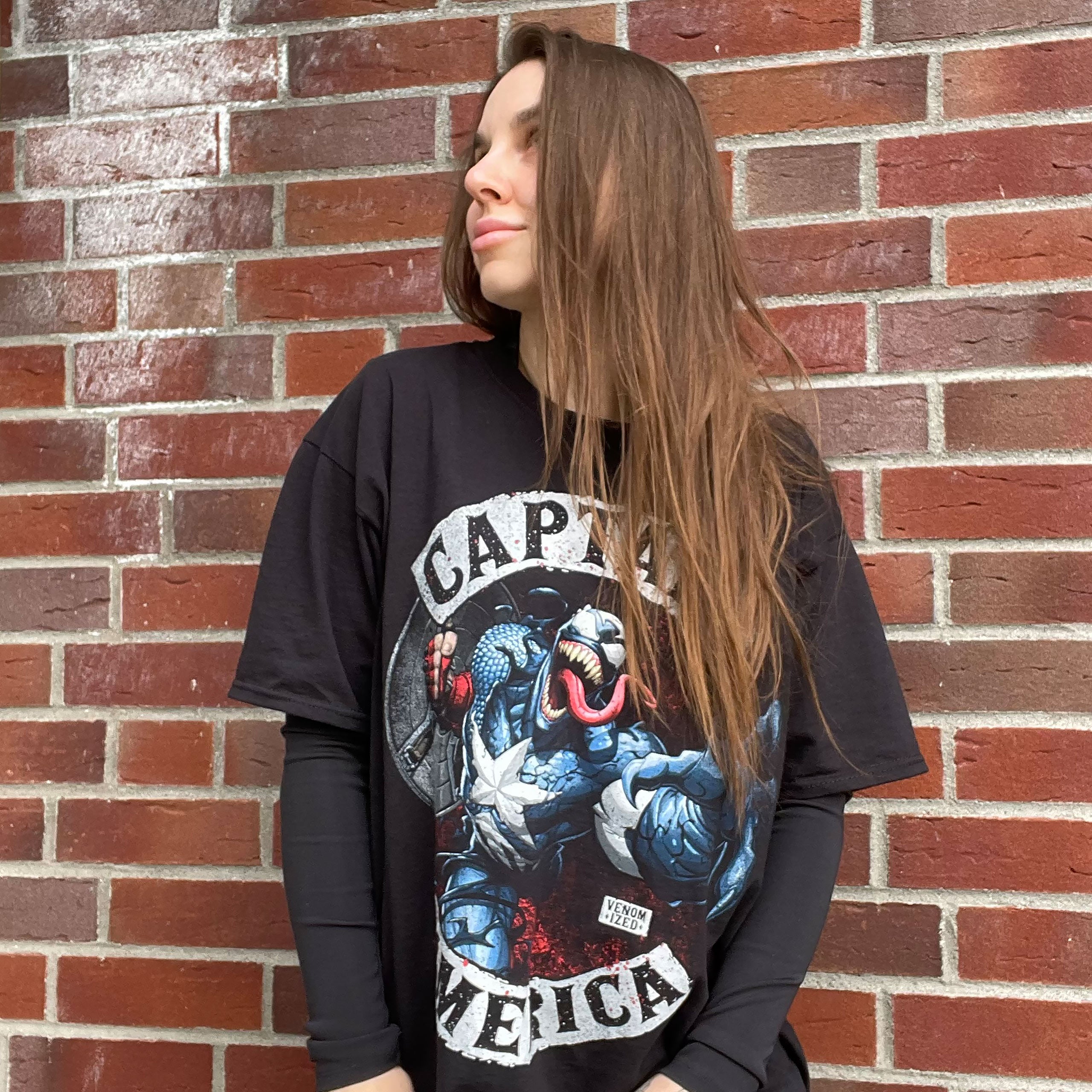 Immagine del prodotto Captain America - T-Shirt Venomizzata nera