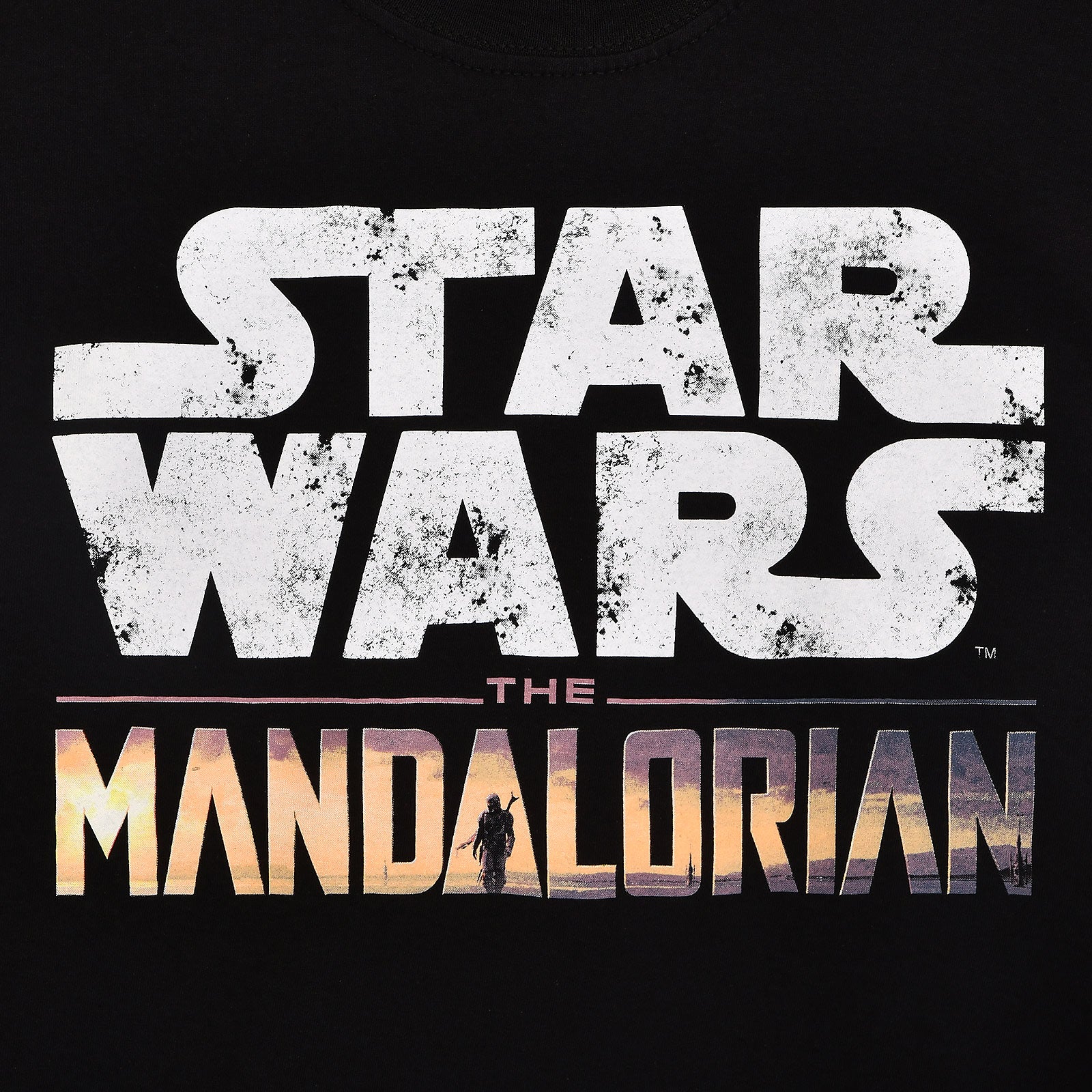 Immagine del prodotto Maglietta nera The Mandalorian Logo Intro - Star Wars