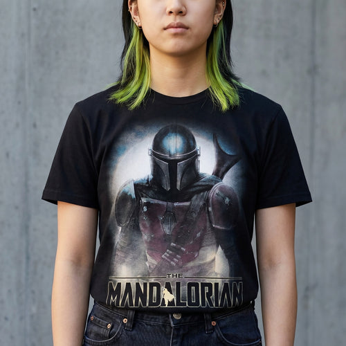 Immagine del prodotto Maglietta nera di The Mandalorian Fighter - Star Wars